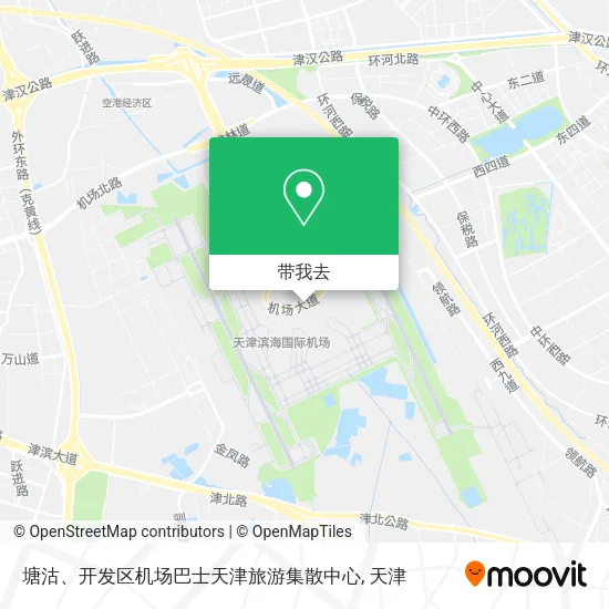 塘沽、开发区机场巴士天津旅游集散中心地图