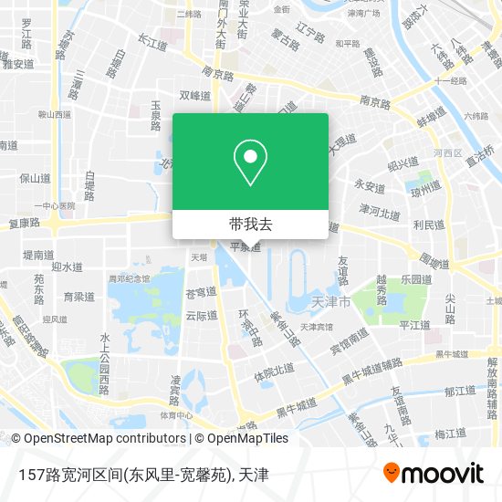 157路宽河区间(东风里-宽馨苑)地图