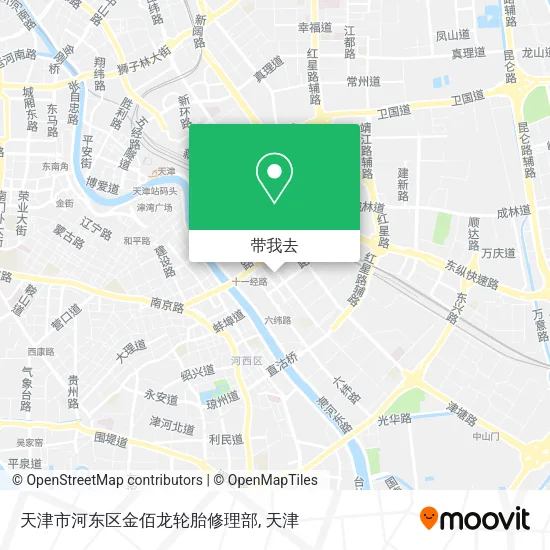 天津市河东区金佰龙轮胎修理部地图