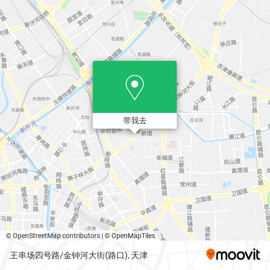 王串场四号路/金钟河大街(路口)地图