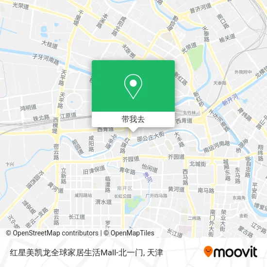 红星美凯龙全球家居生活Mall-北一门地图