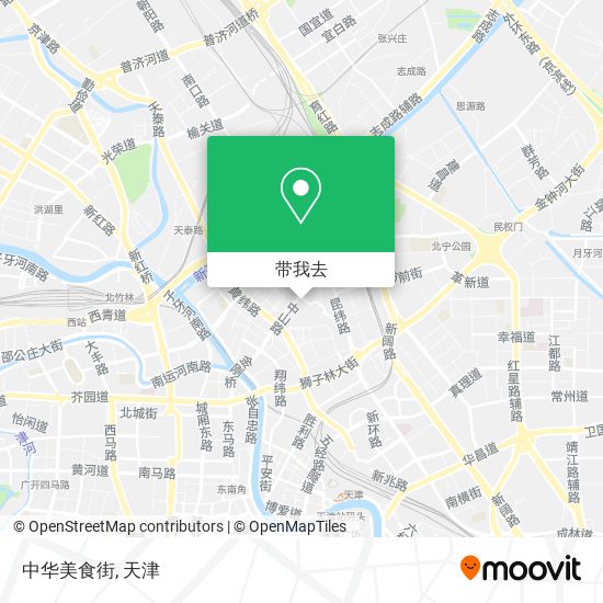 中华美食街地图