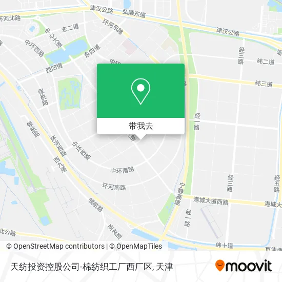 天纺投资控股公司-棉纺织工厂西厂区地图