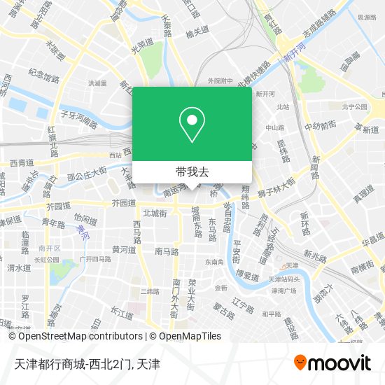 天津都行商城-西北2门地图