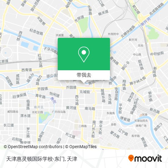 天津惠灵顿国际学校-东门地图