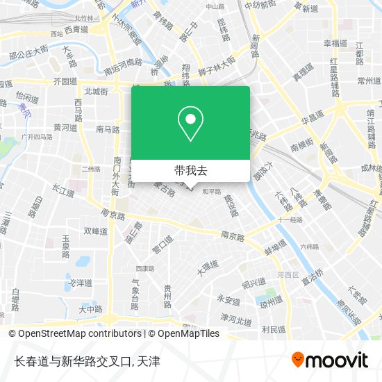 长春道与新华路交叉口地图