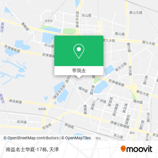 南益名士华庭-17栋地图