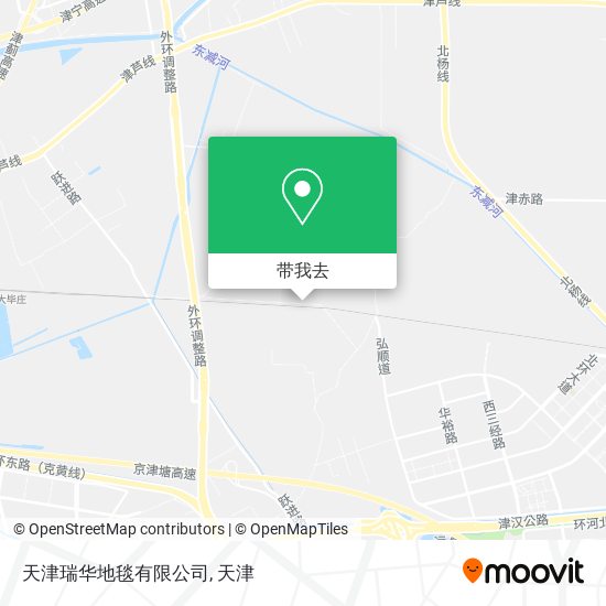 天津瑞华地毯有限公司地图
