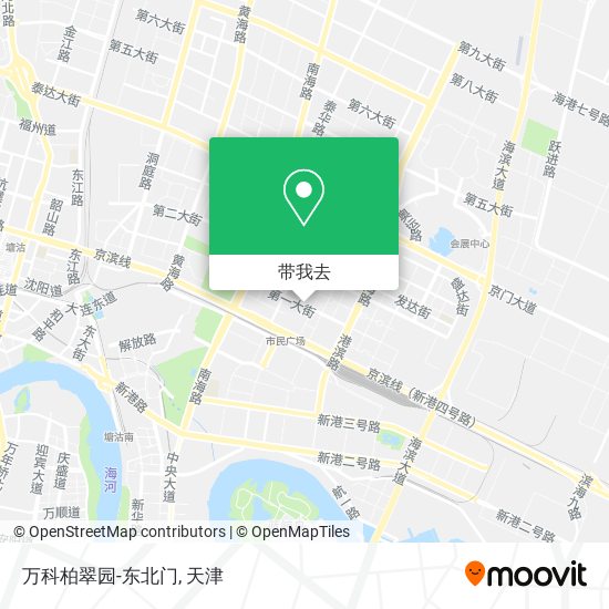 万科柏翠园-东北门地图