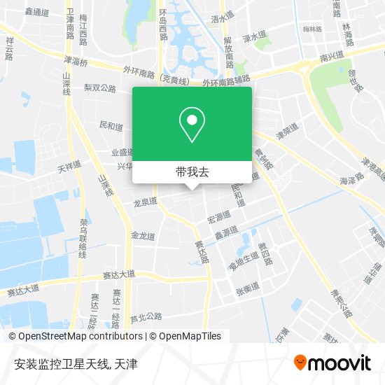 安装监控卫星天线地图