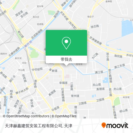 天津赫鑫建筑安装工程有限公司地图