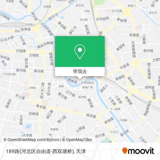 189路(河北区自由道-西双塘桥)地图