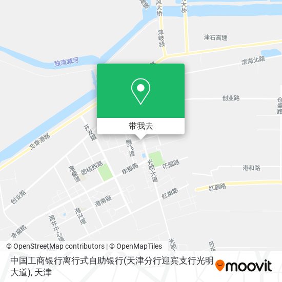 中国工商银行离行式自助银行(天津分行迎宾支行光明大道)地图