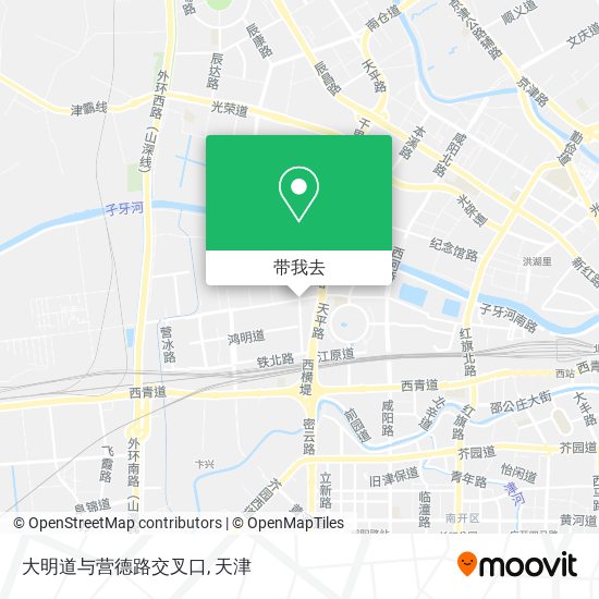大明道与营德路交叉口地图
