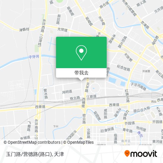 玉门路/营德路(路口)地图