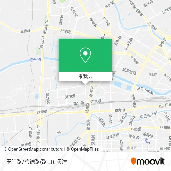 玉门路/营德路(路口)地图
