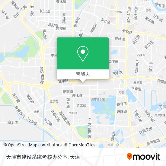天津市建设系统考核办公室地图