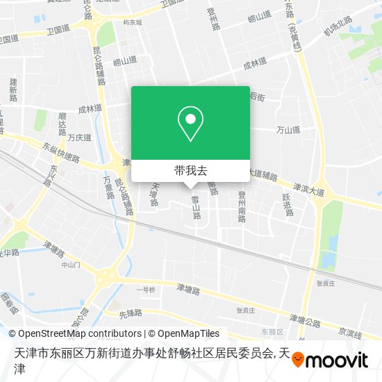 天津市东丽区万新街道办事处舒畅社区居民委员会地图