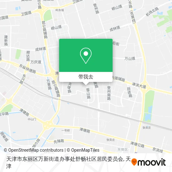 天津市东丽区万新街道办事处舒畅社区居民委员会地图