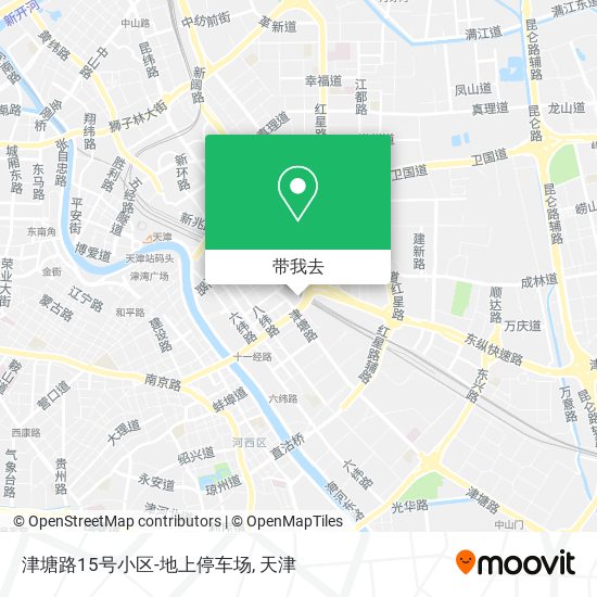 津塘路15号小区-地上停车场地图