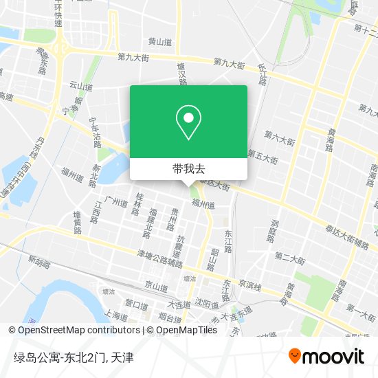 绿岛公寓-东北2门地图