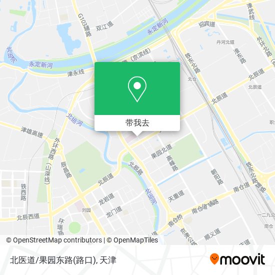 北医道/果园东路(路口)地图