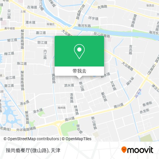 辣尚瘾餐厅(微山路)地图