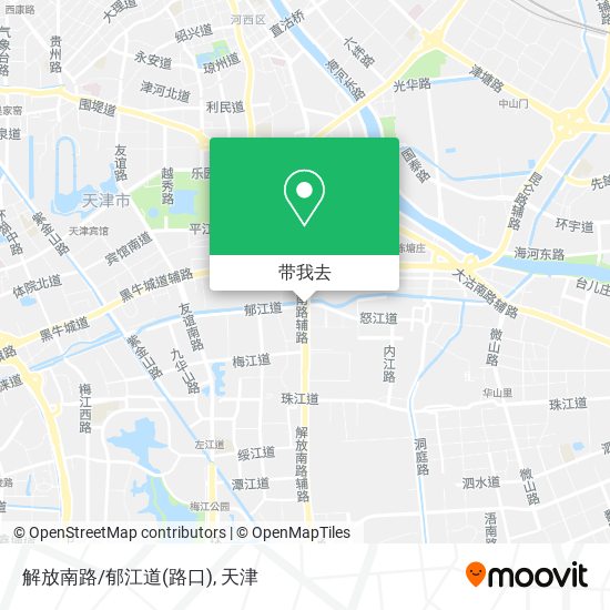 解放南路/郁江道(路口)地图