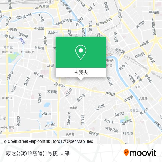 康达公寓(哈密道)1号楼地图