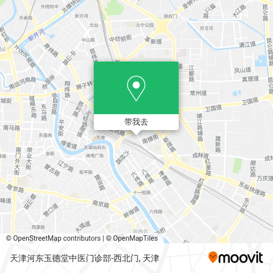 天津河东玉德堂中医门诊部-西北门地图