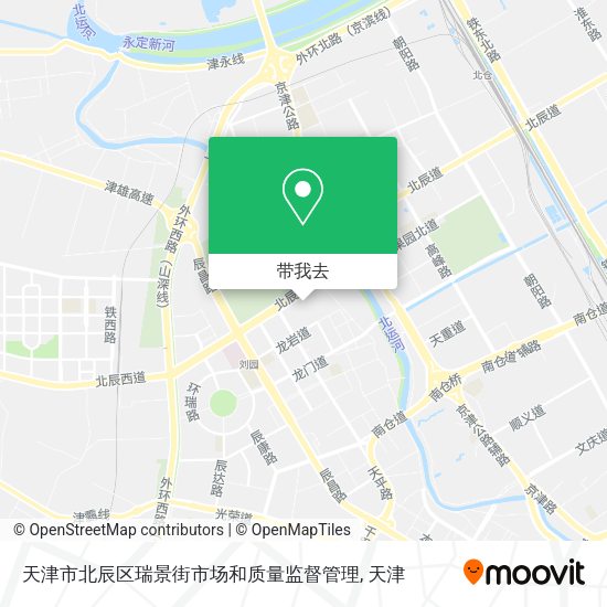 天津市北辰区瑞景街市场和质量监督管理地图