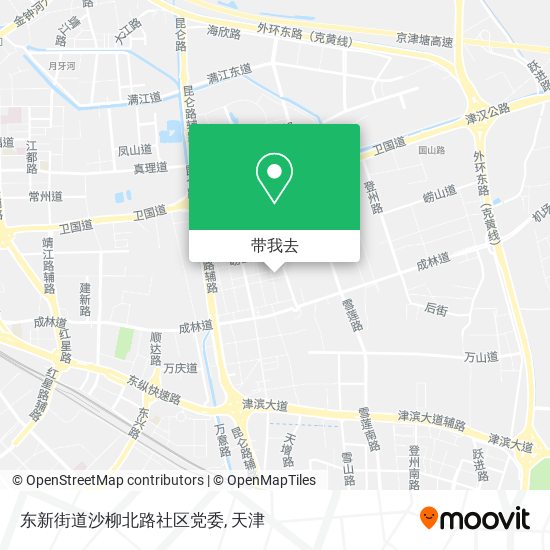 东新街道沙柳北路社区党委地图