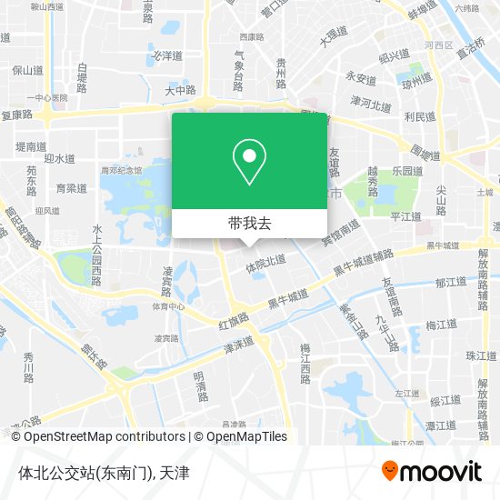 体北公交站(东南门)地图