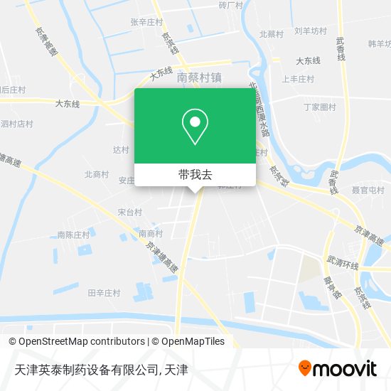 天津英泰制药设备有限公司地图