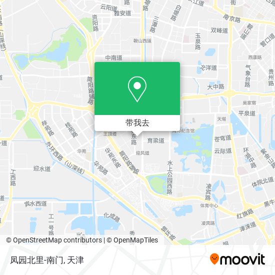 凤园北里-南门地图