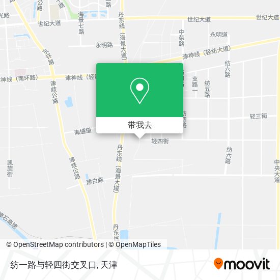 纺一路与轻四街交叉口地图
