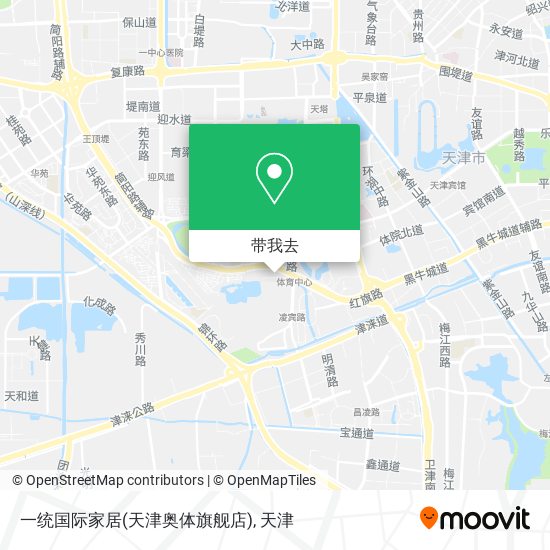 一统国际家居(天津奥体旗舰店)地图
