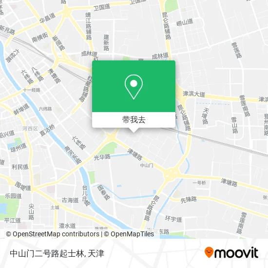 中山门二号路起士林地图