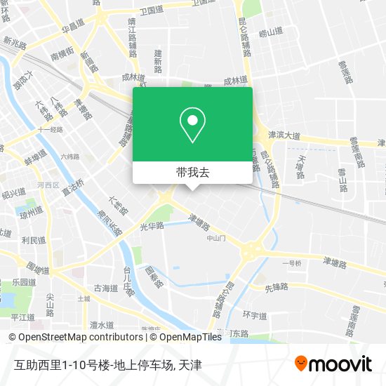 互助西里1-10号楼-地上停车场地图
