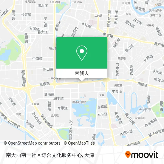 南大西南一社区综合文化服务中心地图
