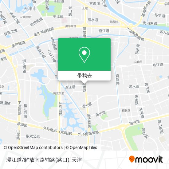 潭江道/解放南路辅路(路口)地图
