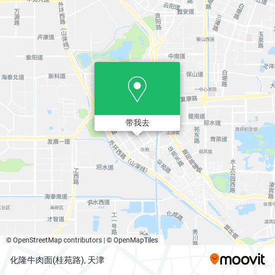 化隆牛肉面(桂苑路)地图