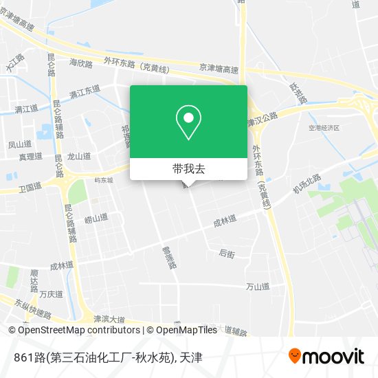 861路(第三石油化工厂-秋水苑)地图