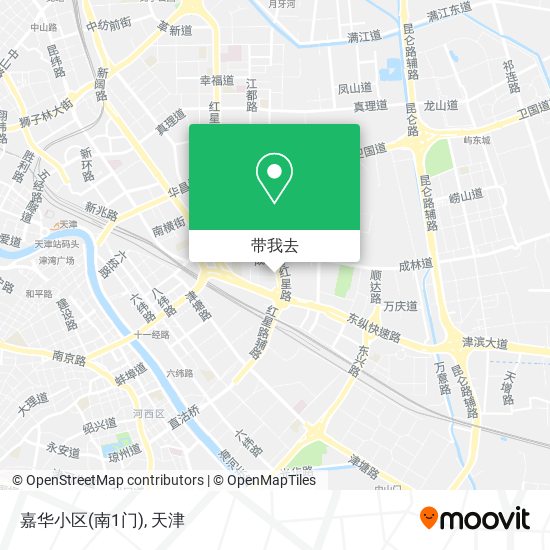 嘉华小区(南1门)地图