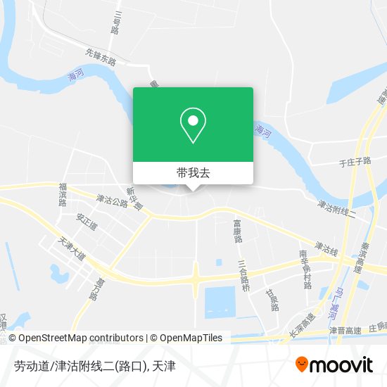 劳动道/津沽附线二(路口)地图