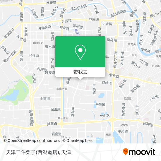 天津二斗栗子(西湖道店)地图