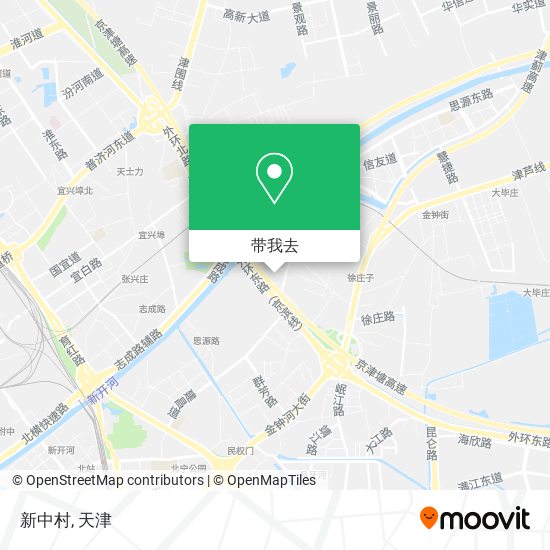 新中村地图