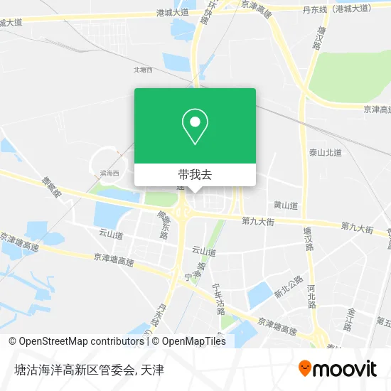 塘沽海洋高新区管委会地图