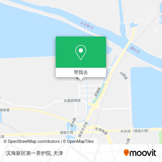 滨海新区第一养护院地图