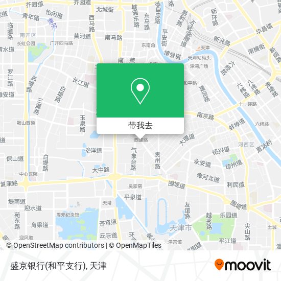 盛京银行(和平支行)地图